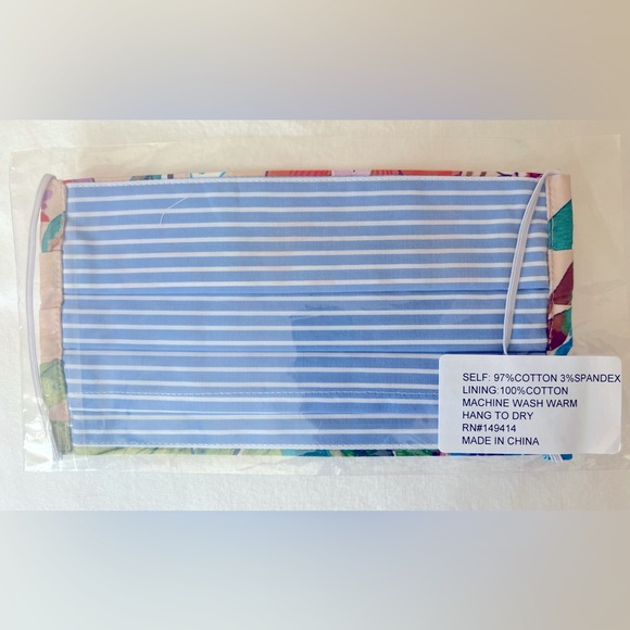 Johnny Was Face Masks New in Sealed Packages O/S Multi Colored Floral set of 2 - Picture 4 of 6